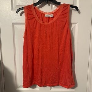 Kim Rogers 1X lace-trimmed tank